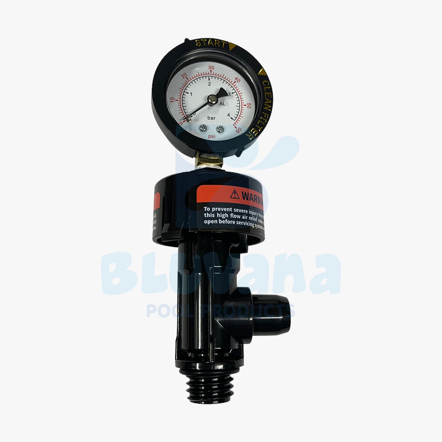 Air Relief Valve with Pressure Gauge Kit Compatible with Pentair® Style Pool & Spa Filters
